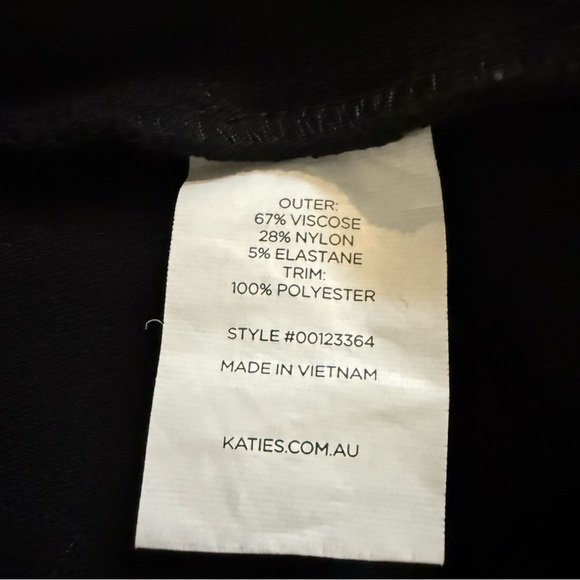 KATIES Black Plus Size Jersey Knit Skirt Metal Grommet Details Size 2XL - Picture 11 of 11